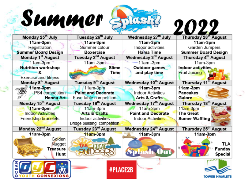 Summer activities provided by Ocean Youth Connexions